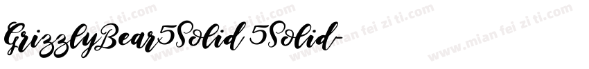 GrizzlyBear5Solid 5Solid字体转换